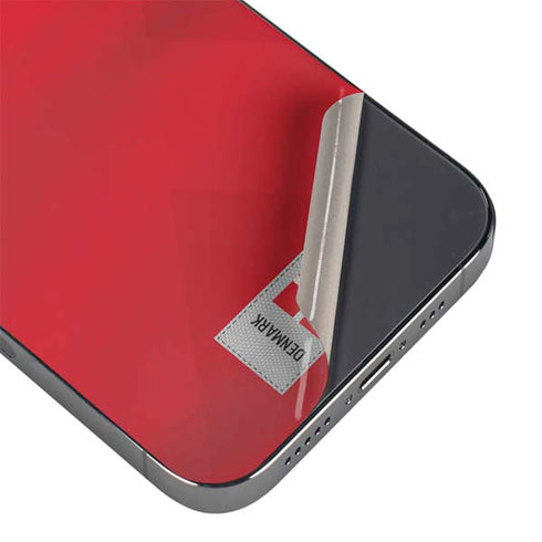 Denmark Soccer Flag iPhone 16e Skin